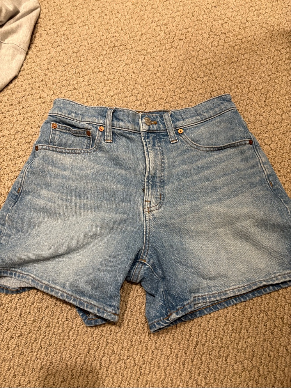 Madewell Light Blue Denim High-Rise Shorts